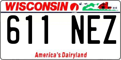 WI license plate 611NEZ