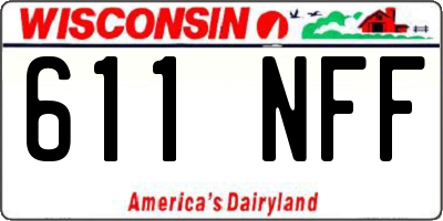 WI license plate 611NFF
