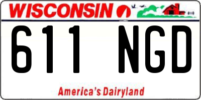 WI license plate 611NGD