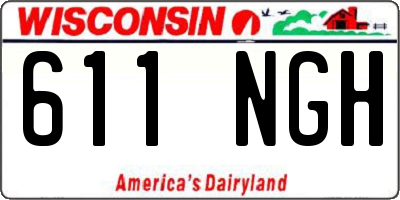 WI license plate 611NGH