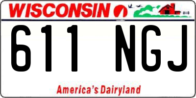 WI license plate 611NGJ