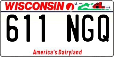 WI license plate 611NGQ