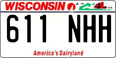 WI license plate 611NHH