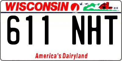 WI license plate 611NHT