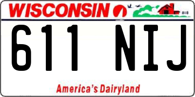 WI license plate 611NIJ