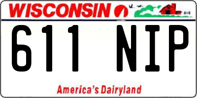 WI license plate 611NIP