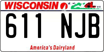WI license plate 611NJB