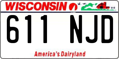 WI license plate 611NJD