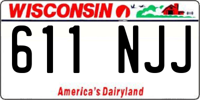 WI license plate 611NJJ