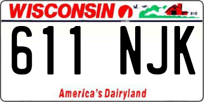 WI license plate 611NJK