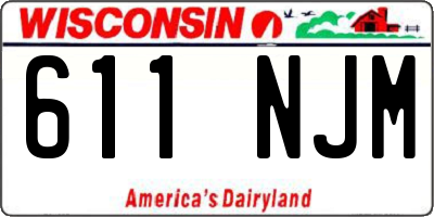 WI license plate 611NJM