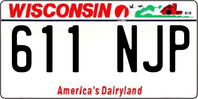 WI license plate 611NJP