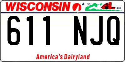 WI license plate 611NJQ