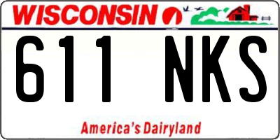 WI license plate 611NKS