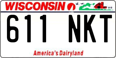WI license plate 611NKT