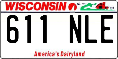 WI license plate 611NLE