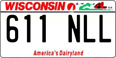 WI license plate 611NLL