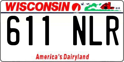 WI license plate 611NLR