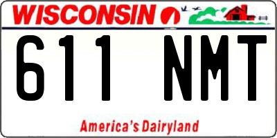 WI license plate 611NMT