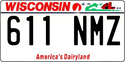 WI license plate 611NMZ