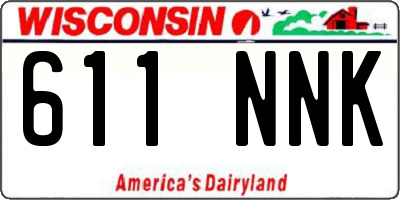WI license plate 611NNK