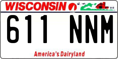 WI license plate 611NNM