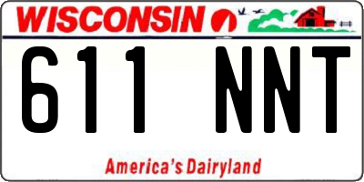 WI license plate 611NNT