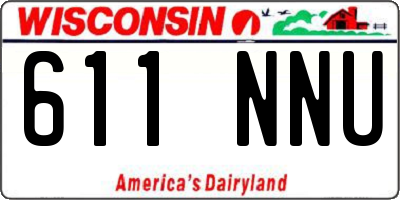 WI license plate 611NNU