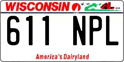 WI license plate 611NPL