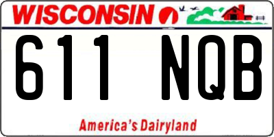 WI license plate 611NQB