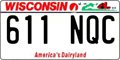 WI license plate 611NQC