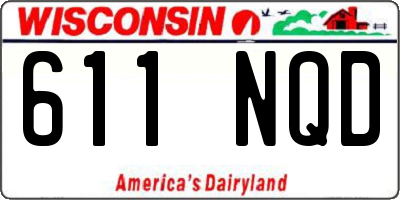WI license plate 611NQD