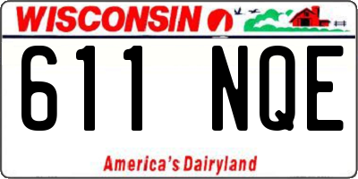 WI license plate 611NQE