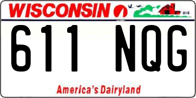 WI license plate 611NQG