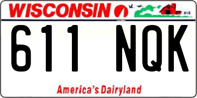 WI license plate 611NQK