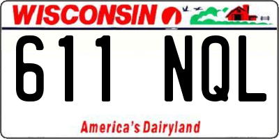 WI license plate 611NQL