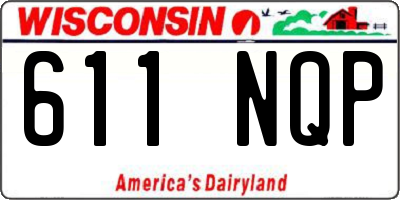 WI license plate 611NQP