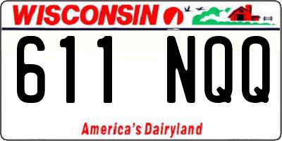 WI license plate 611NQQ