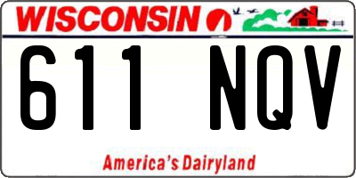 WI license plate 611NQV
