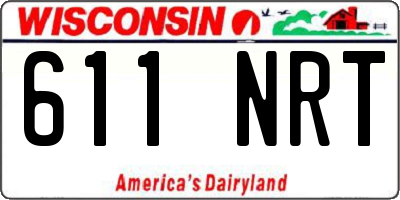 WI license plate 611NRT