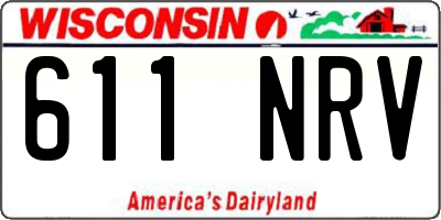 WI license plate 611NRV