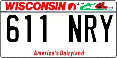 WI license plate 611NRY