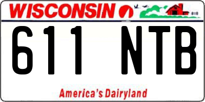 WI license plate 611NTB