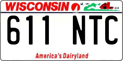WI license plate 611NTC