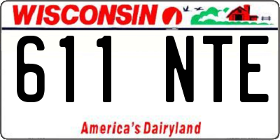 WI license plate 611NTE
