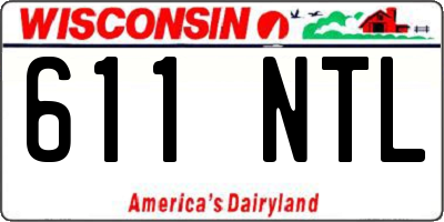 WI license plate 611NTL