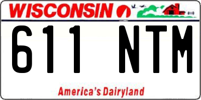 WI license plate 611NTM