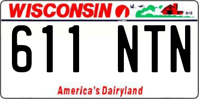 WI license plate 611NTN