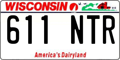 WI license plate 611NTR