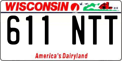 WI license plate 611NTT